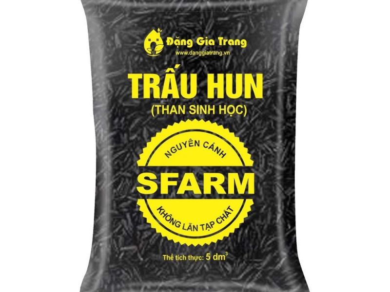 Trấu hun Sfarm chuyên dùng trộn đất trồng cây